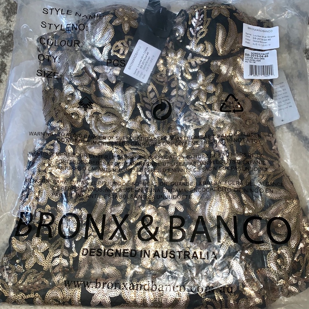 NWT Bronx and Banco Louise Midi Dress - Picture 3 of 6